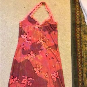 Over head Laced Floral Dress